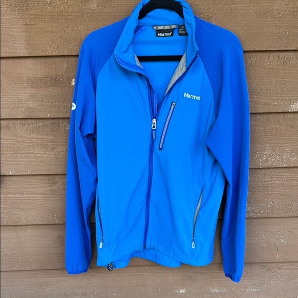 Marmot blue wind stopping men’s jacket size medium - Picture 1 of 5